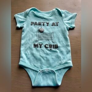 🦋”Party At My Crib” Baby Onesie